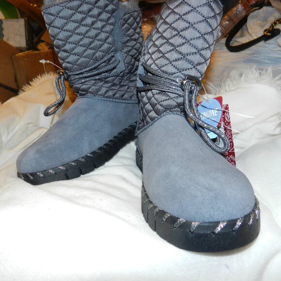 Muk Luks Women's Brigehampton Midi Boots  Grey Womens size 7🆕SHIPS⌚📦🏃‍♀️⚡🚚 - Picture 3 of 15